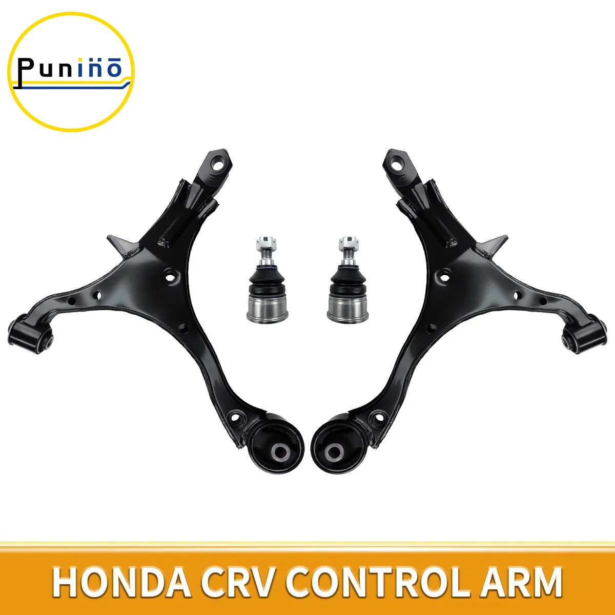 

Punino 4pcs Front Lower Control Arm with Ball Joints LH & RH Suspension Set Kit for Honda CR-V 2002 2003 2004 2005 2006