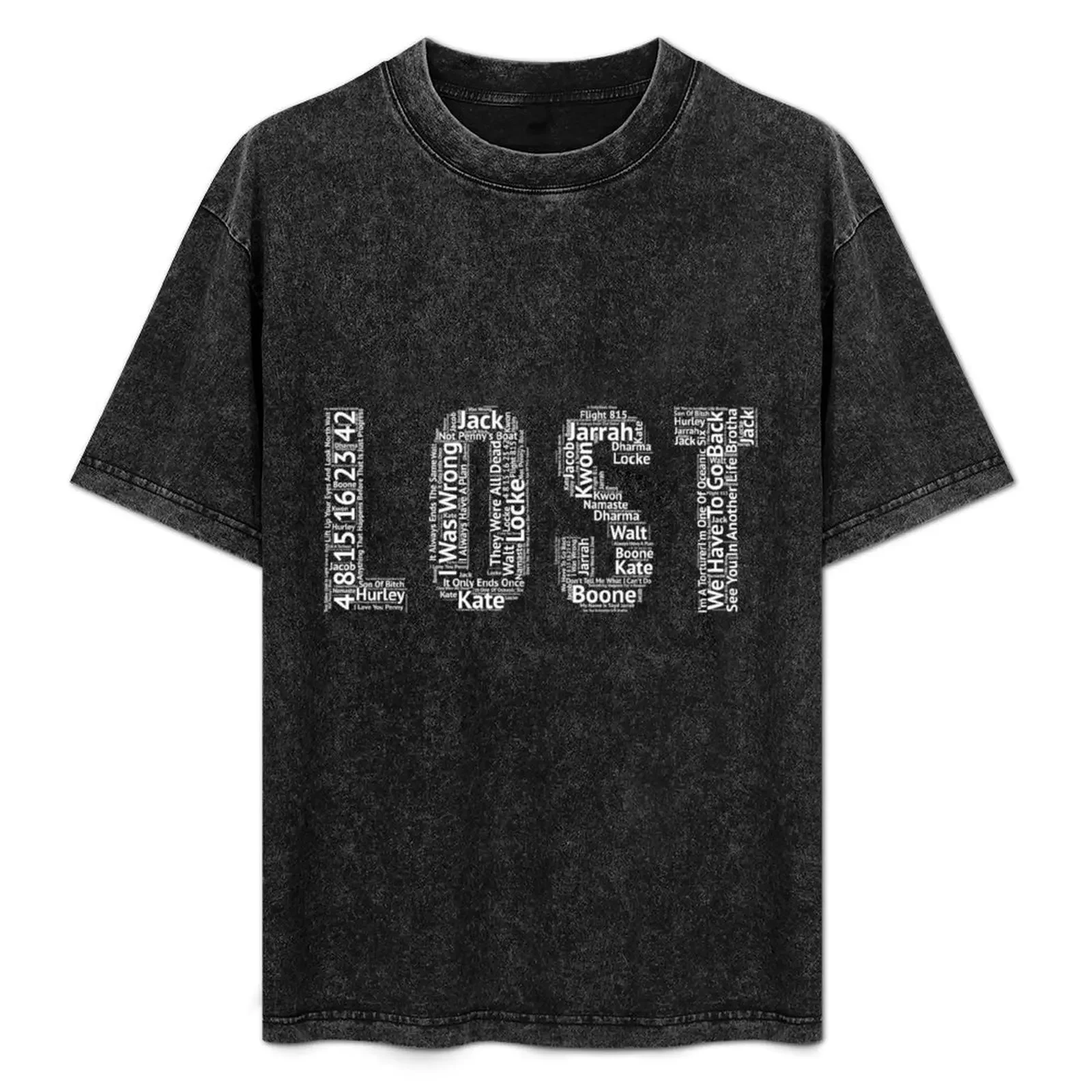 

Lost cloud T-Shirt graphics blue lock designer shirts clothing for men