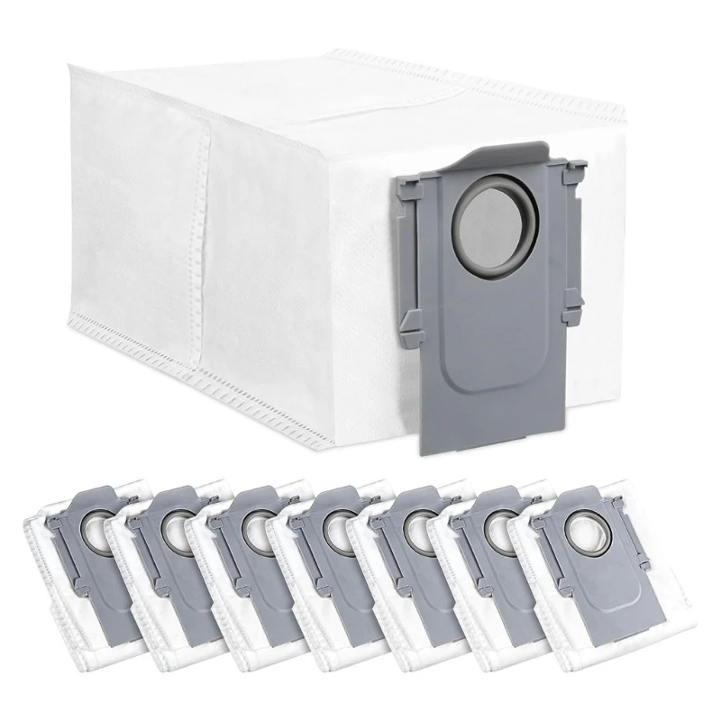 Pack of 8 เครื่องดูดฝุ่นผ้าฝุ่นสำหรับ QRevo/P10 เครื่องดูดฝุ่นหุ่นยนต์ขนาดใหญ่ความจุถุงเก็บฝุ่นเปลี่ยน Dropship