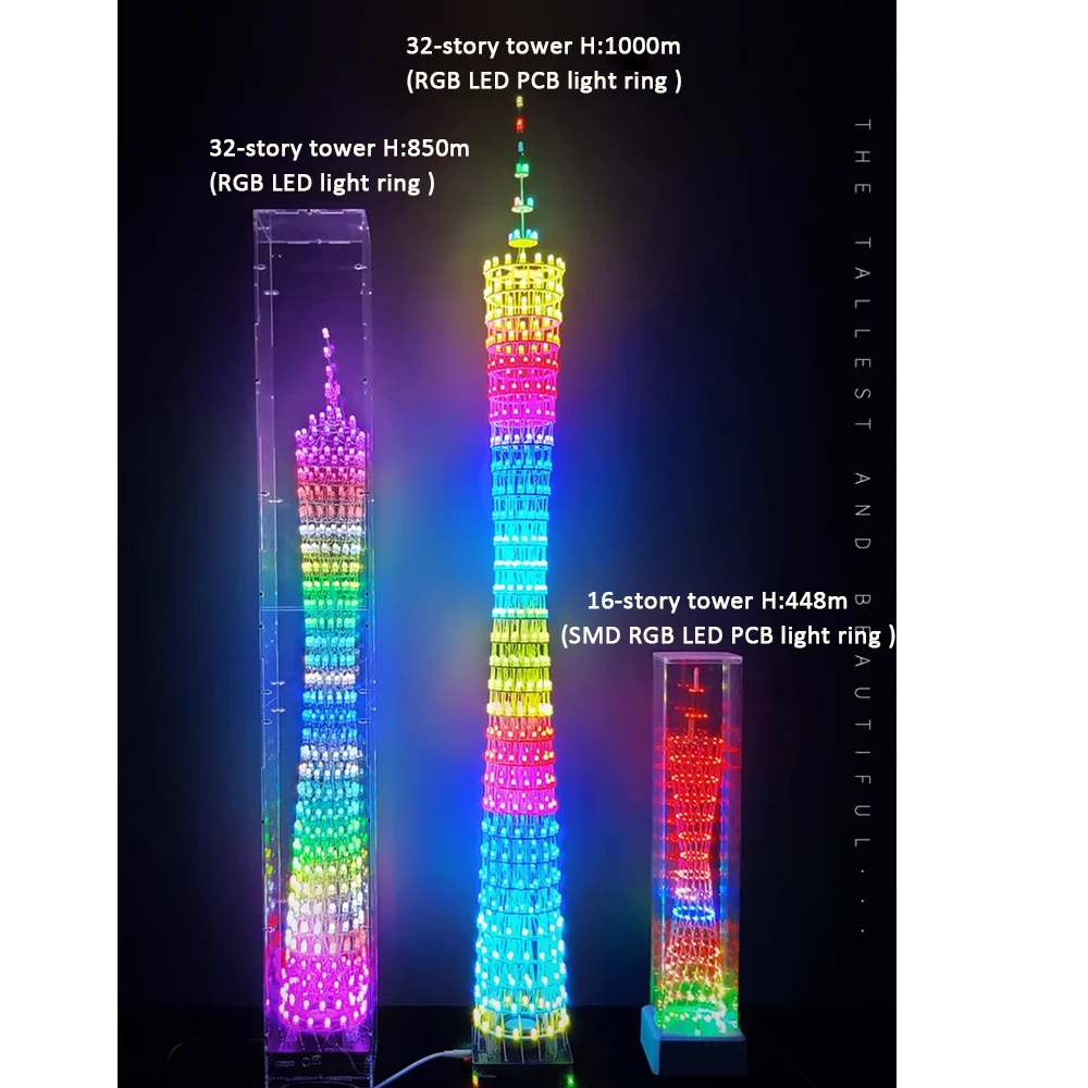 Shell for 32 layer RGB LED canton tower(shell only)