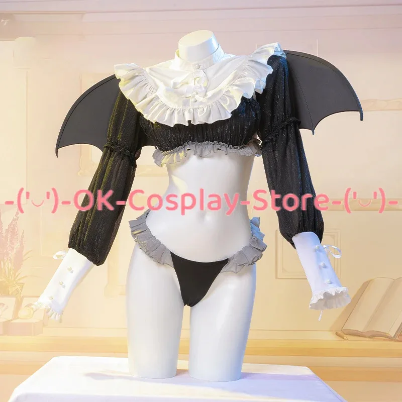 DY20Anime Cosplay Rizu Kyun Cosplay Traje Kuroe Shizuku Biquíni Com Asas Cauda Festa Uniforms25