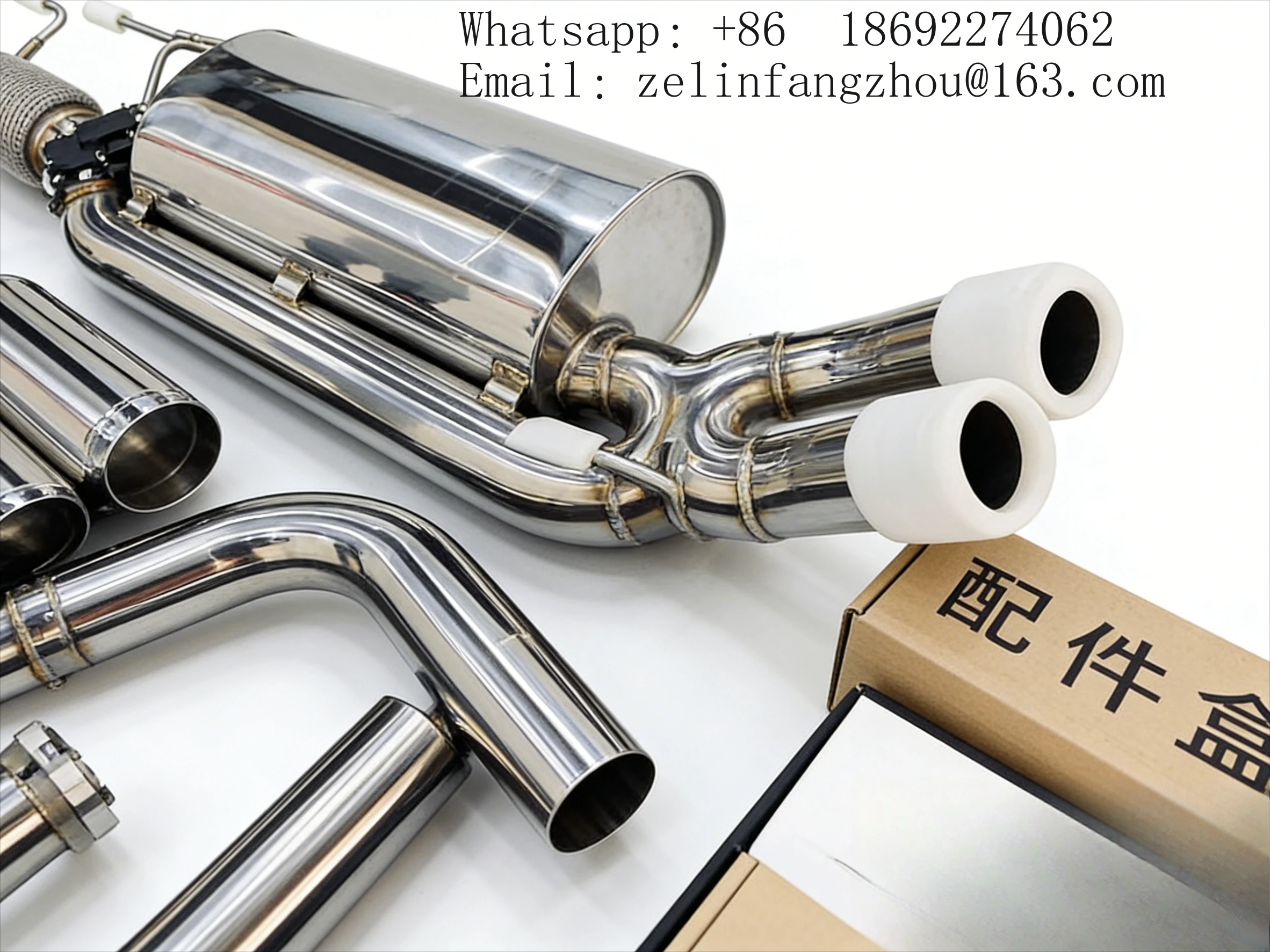 SS304 Valvetronic Catback Exhaust System For Ford Raptor F150 2023 TIG Welding High Performance Muffler Auto Parts