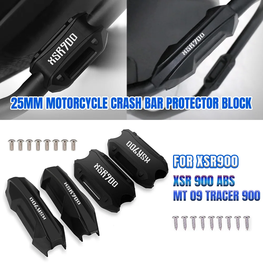 

Motorcycle Bumper Engine Guard 25MM Protection Block Crash Bar Decorative For YAMAHA XSR900 XSR 900 ABS MT-09 MT 09 Tracer 900