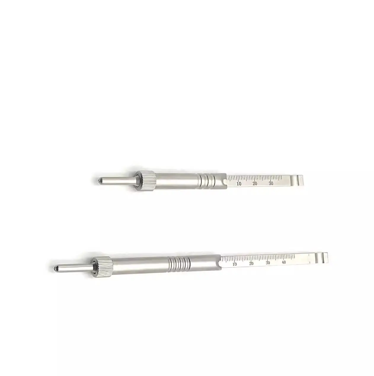Orthopedic Depth Gauge, Stainless Steel, Hollow Screw Orthopedic Depth Measurer, 30, 40, 60, 90mm, Human/Pets