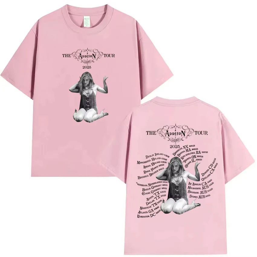 2025 الرسومات القوطية جولة أديسون Y2K التي شيرت أديسون راي ملابس الرجال Harajuku عالية الجودة تي شيرتات قطن ملابس الشارع للجنسين #5