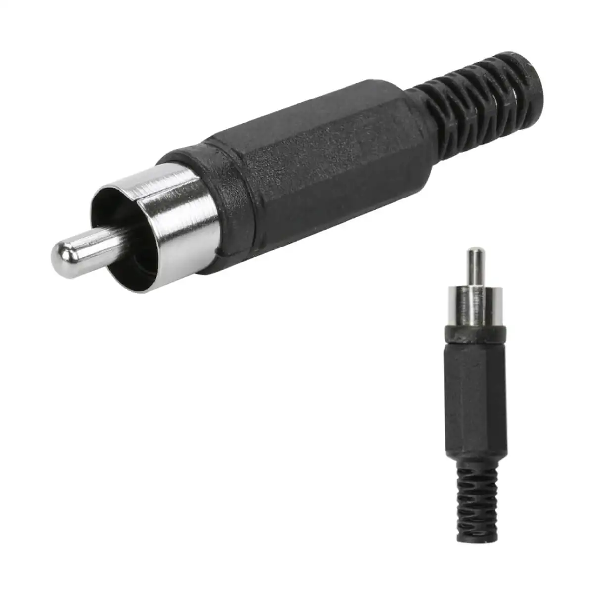 25x Plug Rca Male-High Quality-Pix-Black