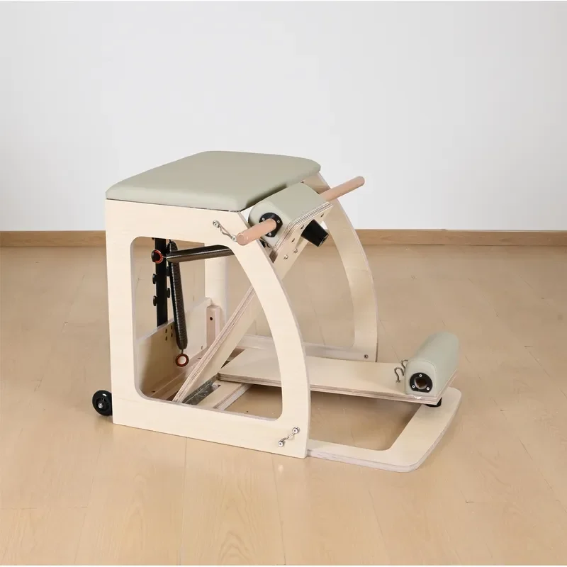 Foldable Wooden Pilates Chair for Yoga and Gym Fitness Stable Balance Board Equipment Combination Training Tool for Home