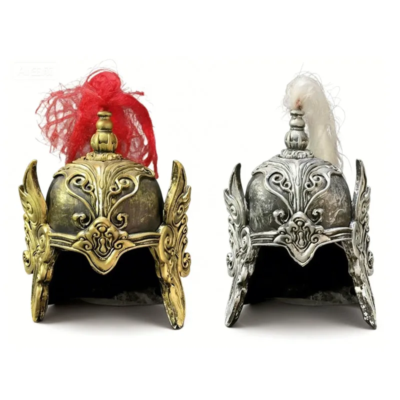 

Golden Silver Foam General Soldier Armor Helmet Hats For Men Retro Photography Ancient Dynasty Warrior Cosplay TV Movie Play