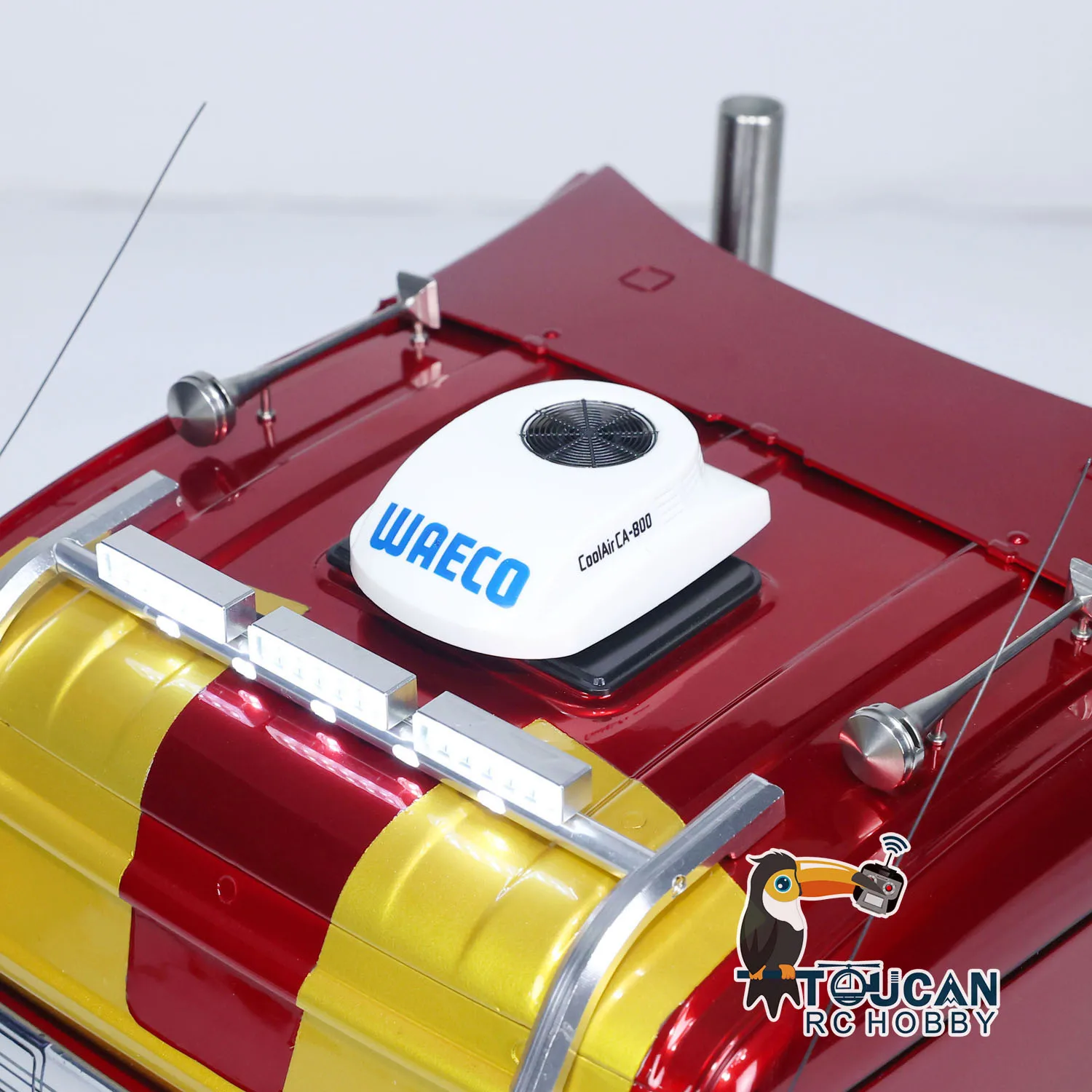 Lesu 1/14 rc caminhão trator 6x6 modelo de chassi de metal personalizado carros de controle remoto unidade de fumar luzes sons brinquedo hzh1635