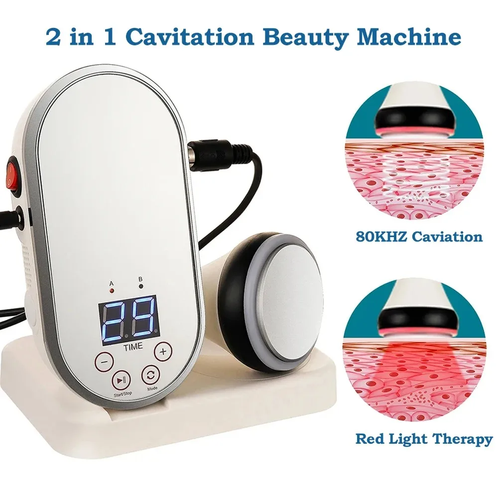 

80K Ultrasonic Cavitation Remove Slimming Machine Lose Weight Anti-cellulite Massager For Body Red Light Therapy Skin Tightening
