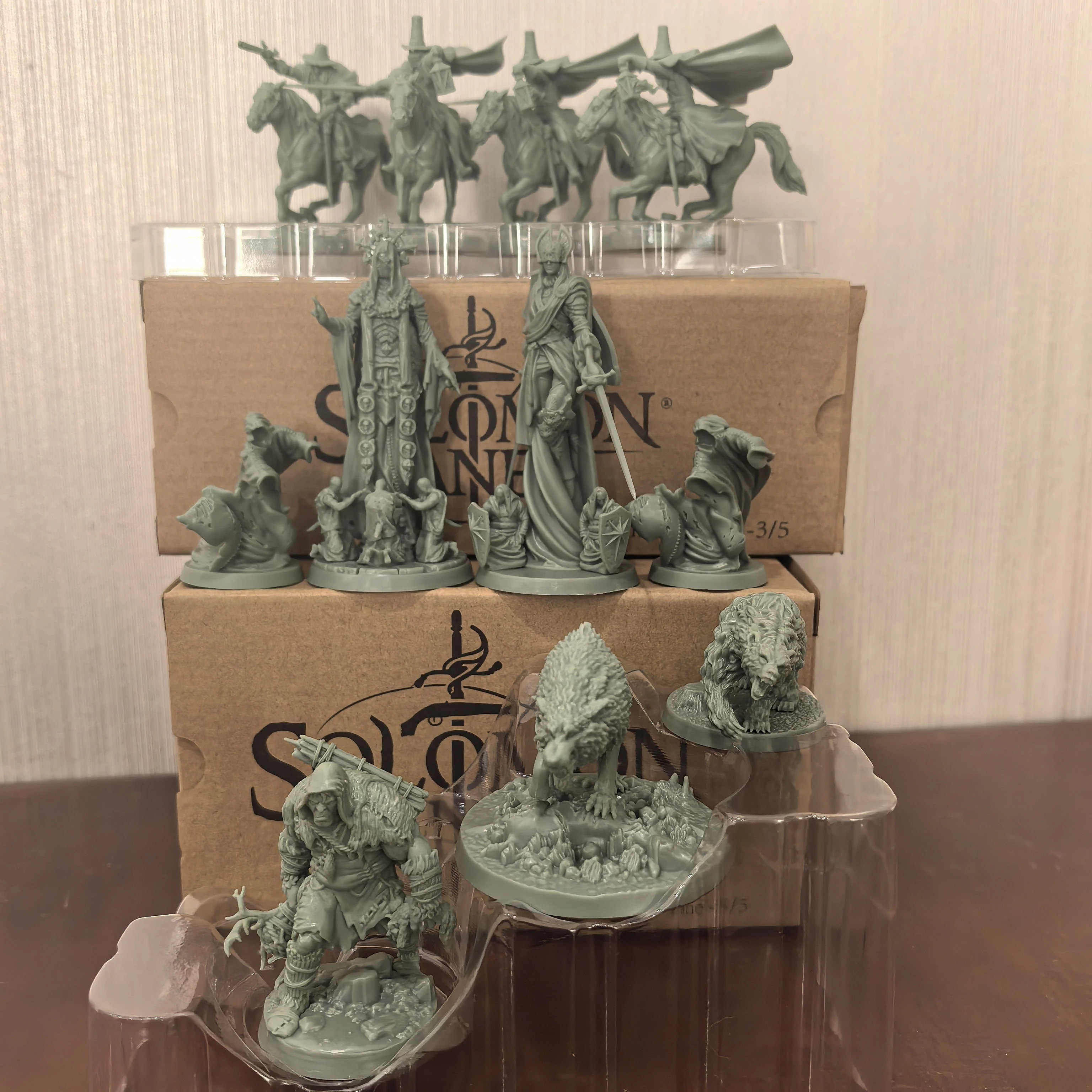 4-7pcsWendigo Beasts Monster Solomon Kane America New World Board Game Thumbnails TRPG Kickstarter Resin Model Kit Goddess Toys