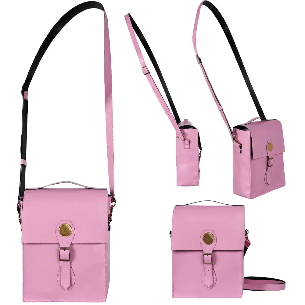 Donne Glinda Cosplay Witch Pink borsa a tracolla Movie Wiked Roleplay borsa regolabile Messenger Bag accessori per costumi di Halloween