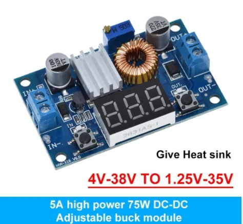 XL4015E1 XL4015 5A DC to DC CC CV Lithium Battery Step down Charging Board Led Power Converter Lithium Charger Step Down Module