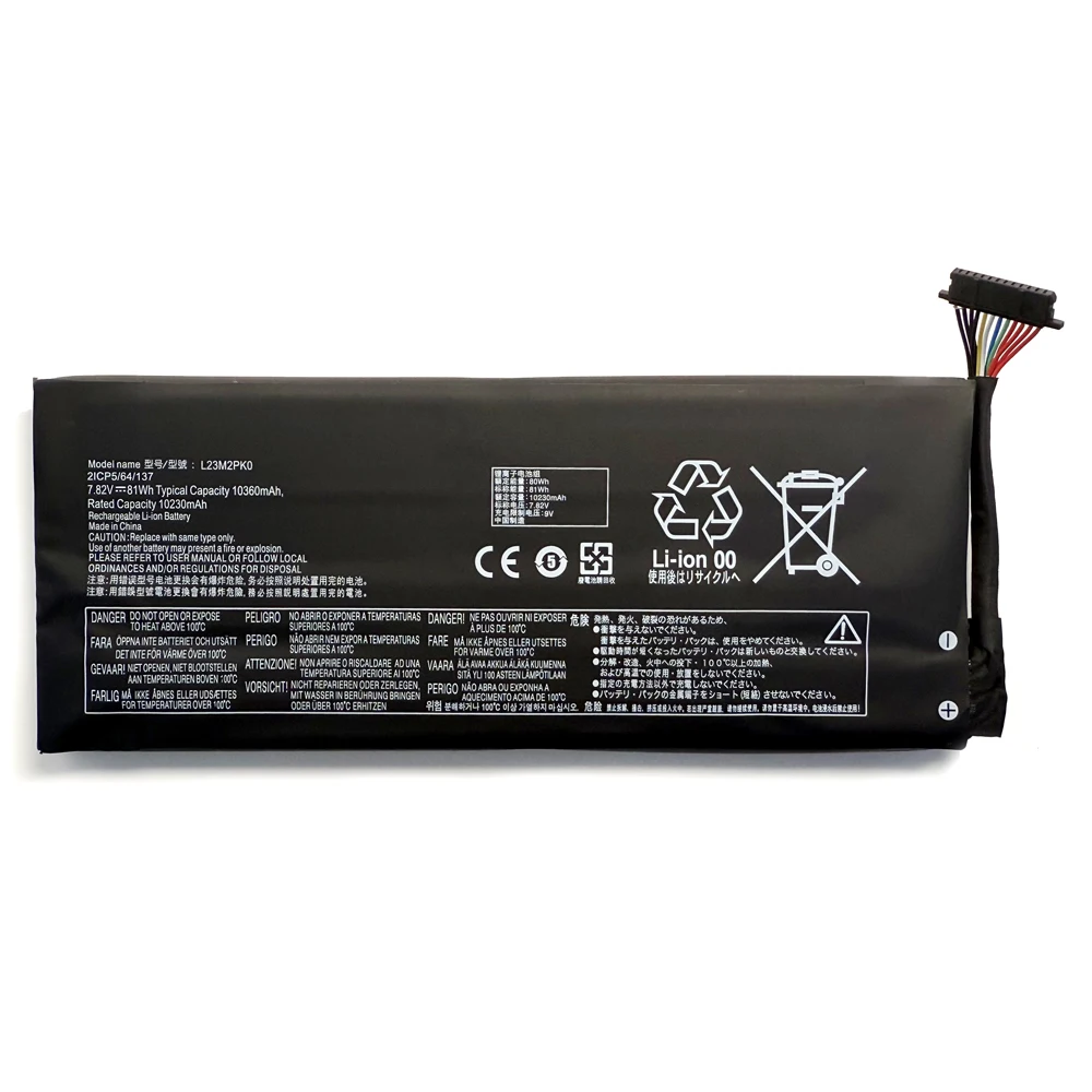 Brand new L23M2PK0 extended capacity battery 49.2wh 81Wh For LEGION Go 8APU1 handheld computer with free tools
