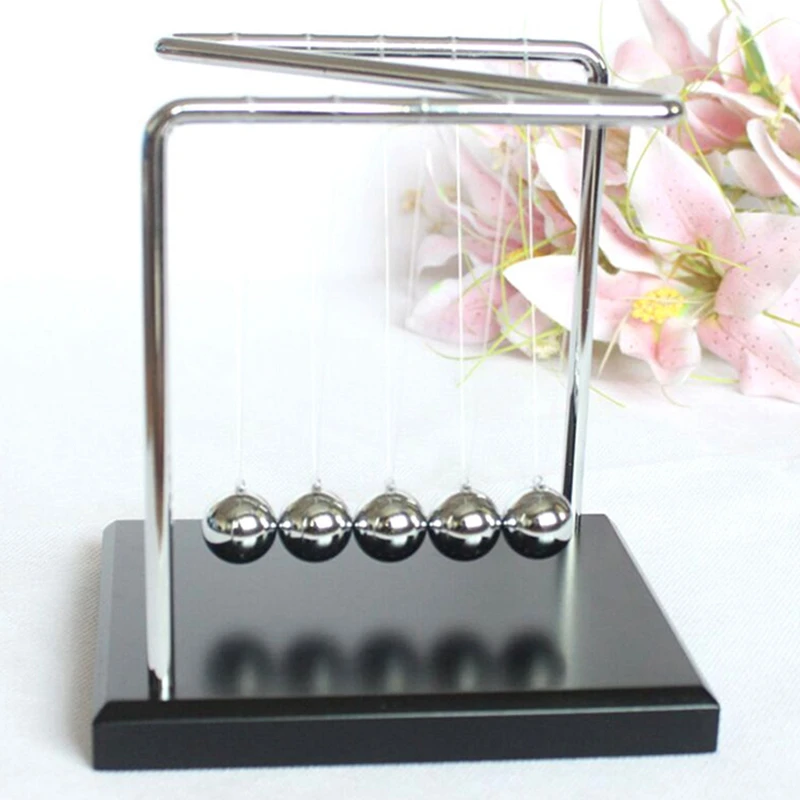 Newton's Cradle Desk Table Decor Metal Pendulum Ball Newton Ball Physics Science Pendulum Steel Balance Ball For Desktop