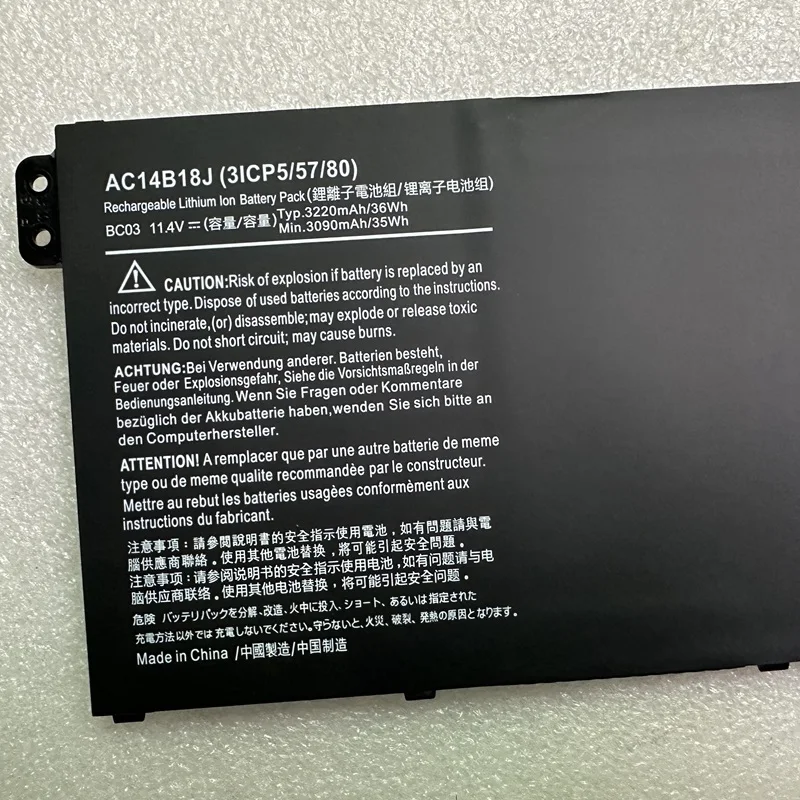 SupStone OEM AC14B18J AC14B13J Laptop Battery for Acer Aspire E3-111 E3-112 E3-112M ES1-531 MS2394 B115-MP EX2519 N15Q3 N15W4