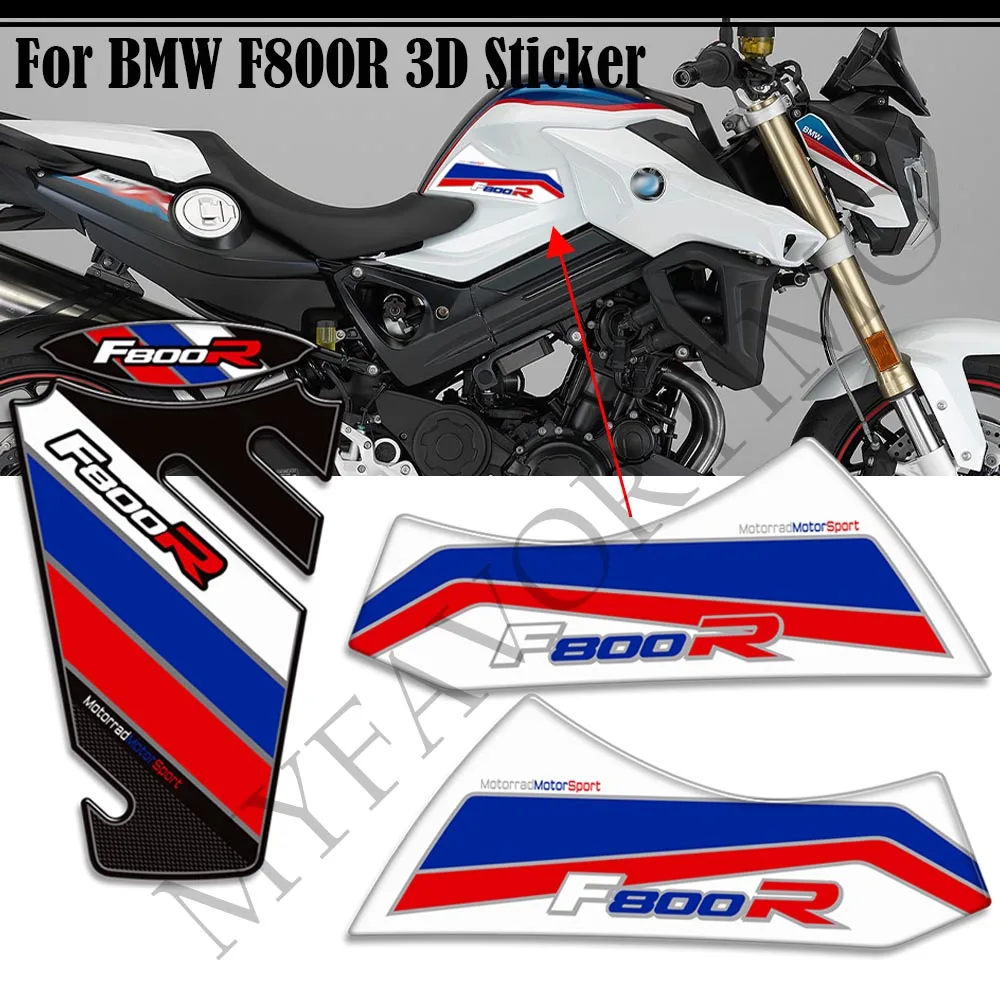 ل BMW F800R ثلاثية الأبعاد دراجة نارية Tankpad ملصق الجانب خزان الوقود النفط وسادة واقية جديد عالي الجودة ملصق حائط من الفينيل لسيارات BMW F 800 R