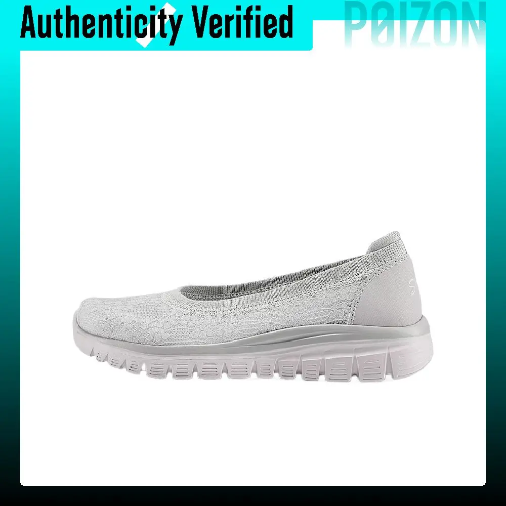 Skechers Mesh Low top Casual Shoes Women's Light Gray 100961-LTGY