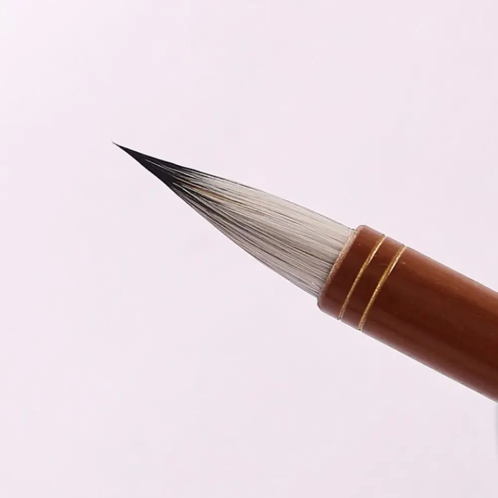 Масло Акварель Кисть для китайской каллиграфии Картина маслом Бамбуковые писания Кисть для письма Волк Волосы Художественная кисть Студент