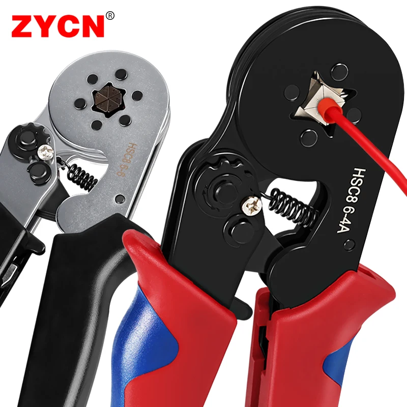 Ferrule Crimping Tool HSC8 6-4/6-6 Electrical Crimper Plier For Wire End Crimp Tube Terminals Electrical Circuit Repair