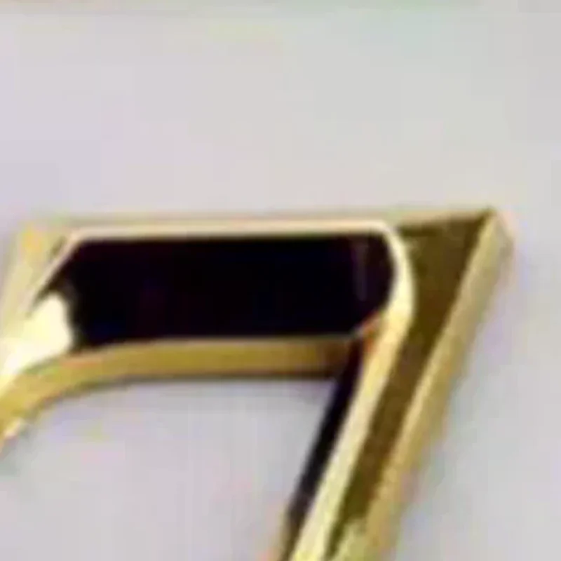 3D Door Number ABS Injection Molding Electroplating Plate Digits 0 To 9 Golden Door Self Adhesive Street Sticker Outdoor