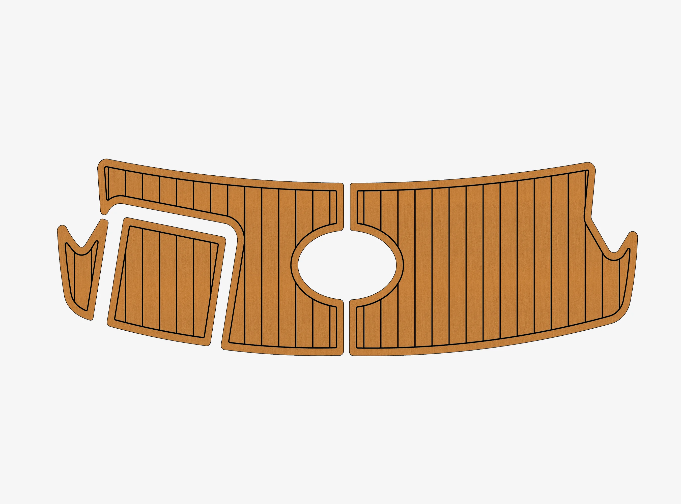

Anti-Skid EVA Faux Teak Self-Adhesive 6mm Boat Decking Pad for 2011 Sea Ray 210 SLX Yacht Cockpit Durable Marine Flooring