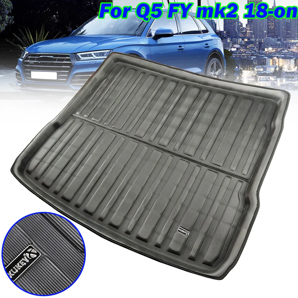 Dopasowana do AUDI Q5 SQ5 FY 2018-2023 Tylna mata bagażnika Cargo Boot Liner Tray Floor Carpet Guard Cover 2019 2020 2021 2022