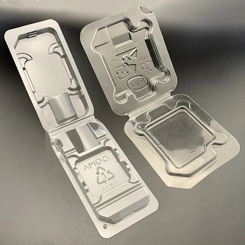 10Pcs High Quality CPU Clamshell Tray Box For AMD Intel Holder AMD 754 905 938 939 AM2 AM3 FM1 FM2 Protection