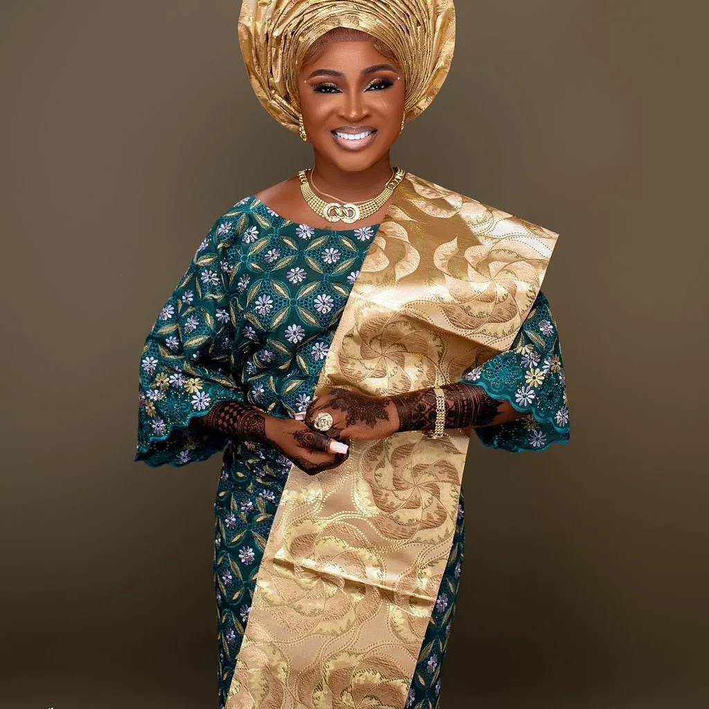 

Soft 3d Sego Gele 2025 African Regular Head Wrap Jubilee Wedding Brocade Headtie For Nigerian Women Party And Birthday