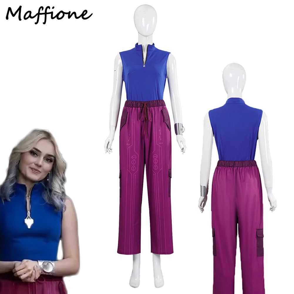 

Addison Costume 2025 TV Zombies 3 Costume Women Roleplay Fantasia Clothing Top Pants Female Adult Girls Halloween Party Suits