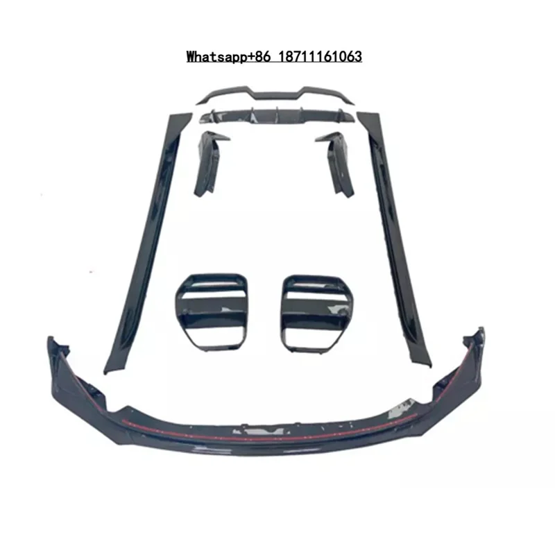 

MP Style Normal Carbon Fiber Body Kit With Spoiler Lip Grille Side Skirts for 3 4 Series G80 M3 G82 M4 Carbon Kit