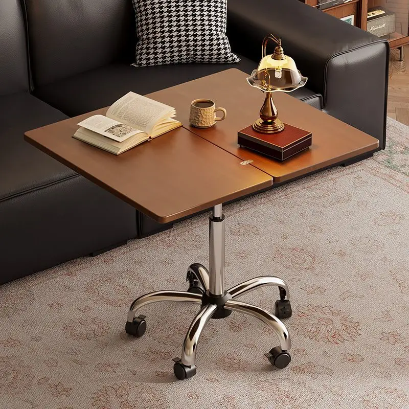 ss-Creative Light Lifting Coffee Tables Dining Table Home Living Room Dual-purpose Rack Sofa Movable Medieval Small Tables