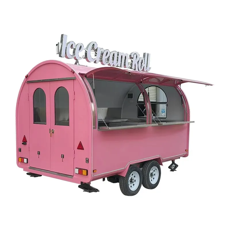 High Quality Customized Ice Cream Mobile Trailer for Outdoor Business with Equipment Customized