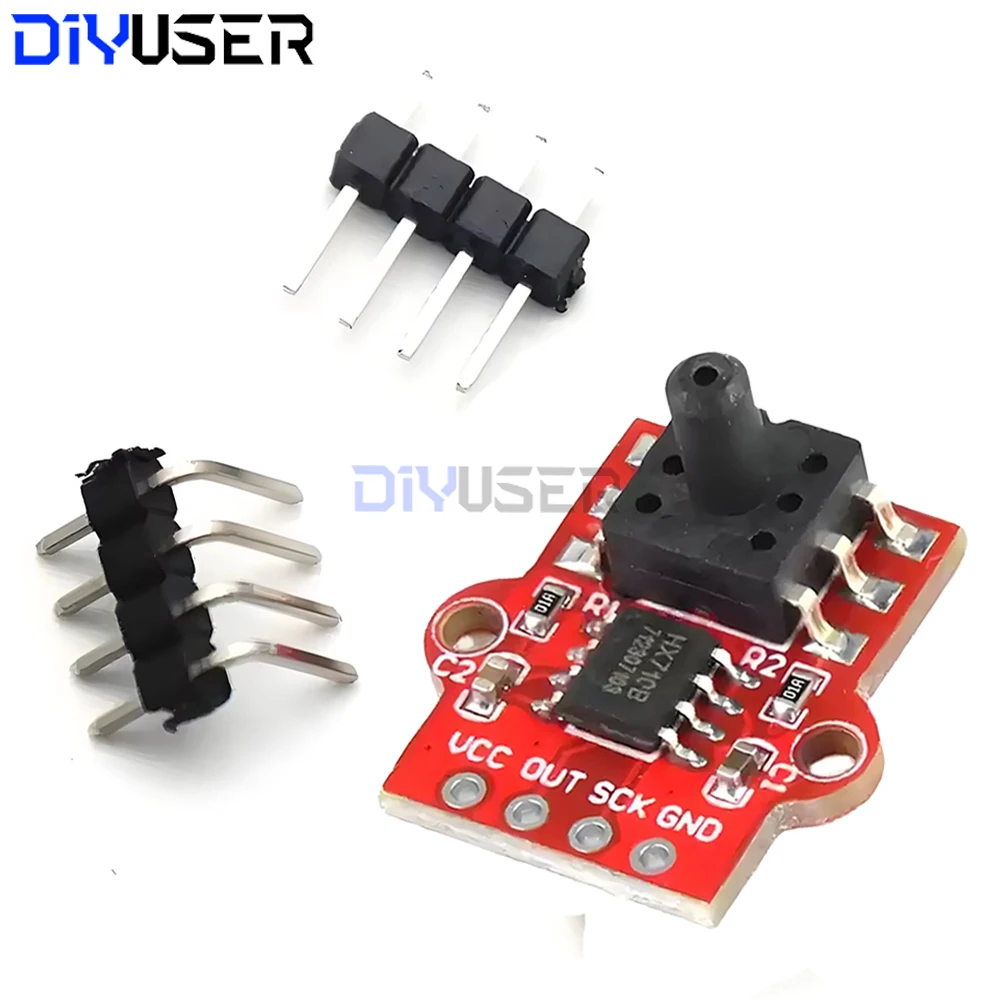 Sensor de pressão digital 40KPa e placa de sensor de fluxo, módulo sensor de nível de água de alta precisão chip HX710B