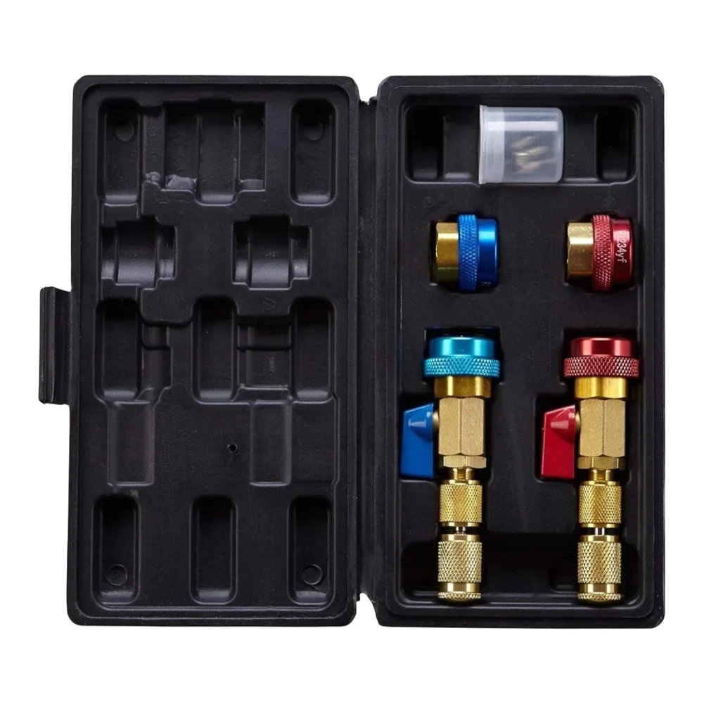 Automotive AC Tool AC Valve Core Wrench Kit 45 Carbon Steel Construction Bayonet Style Grip Design Coolant Tool