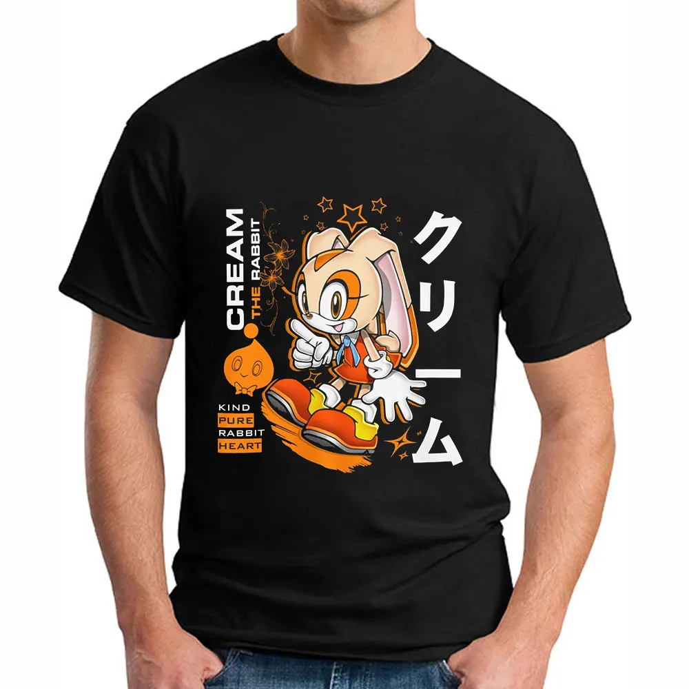 

Cream The Rabbit Sonic The Hedgehog Shadow Graphic T-Shirt Y2K clothes Cartoon Game Apparel Short Sleeve tee All size tops