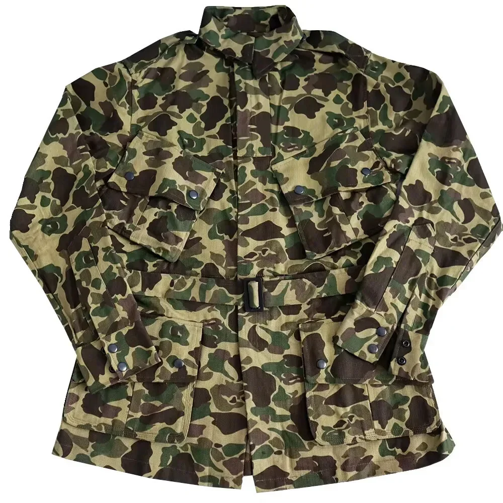 Segunda guerra mundial m42 uniforme camuflado paraquedista conjunto retro paraquedista eua hbt jaqueta e calças conjunto uniforme m42 jaqueta de soldado