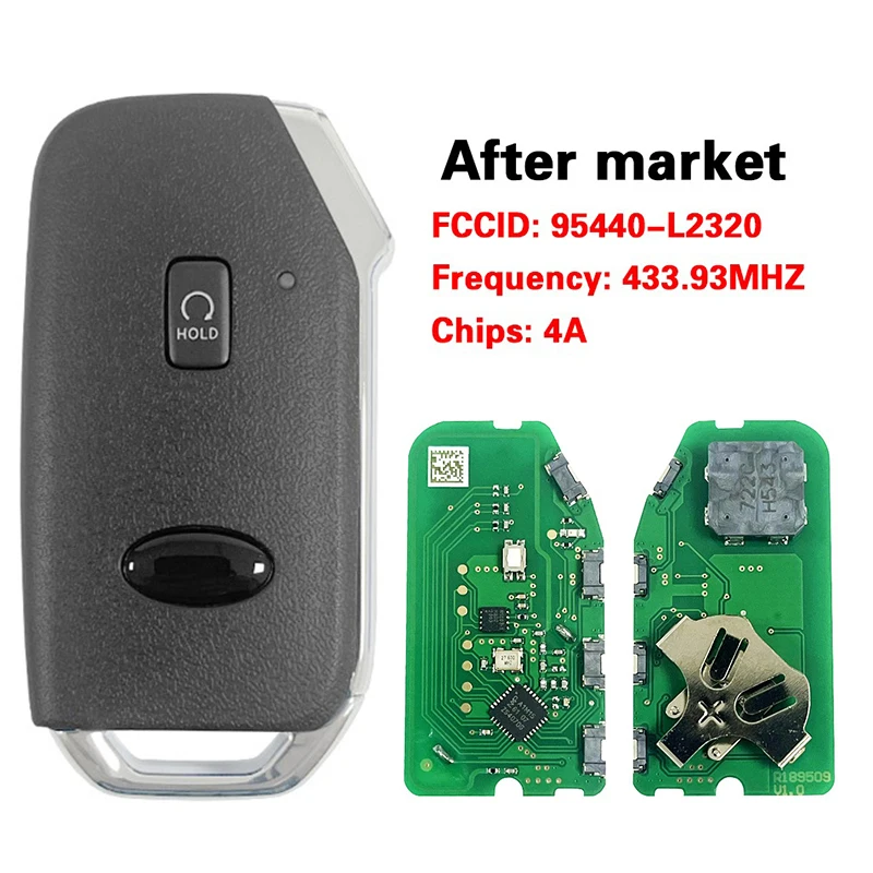 

CN051216 Послепродажный 5-кнопочный смарт-ключ FCC 95440-L2320 4AChip 433 МГц Keyless Go для Kia K5 2021