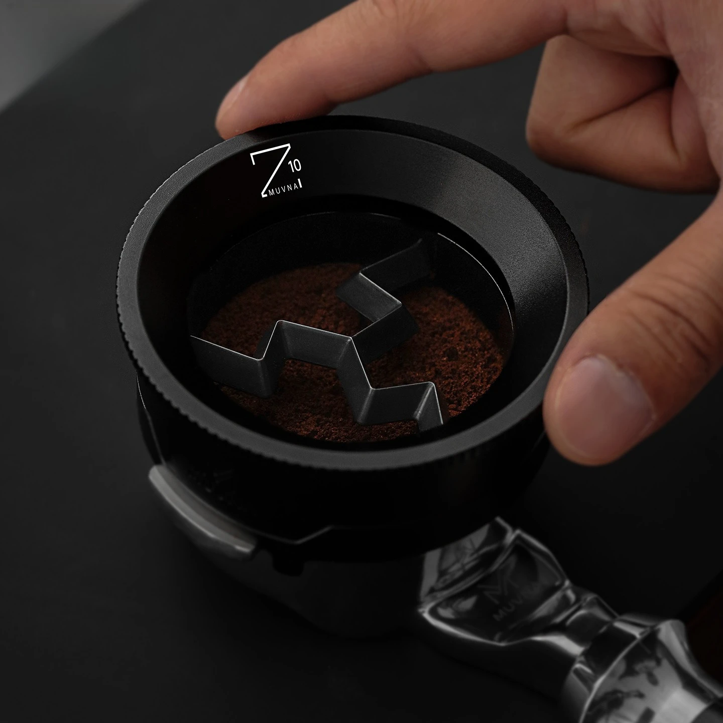 Z10 58mm Universal Coffee Distributor Needle Powder Dispenser Break Up Clumps Rotating Cloth Ring Tool