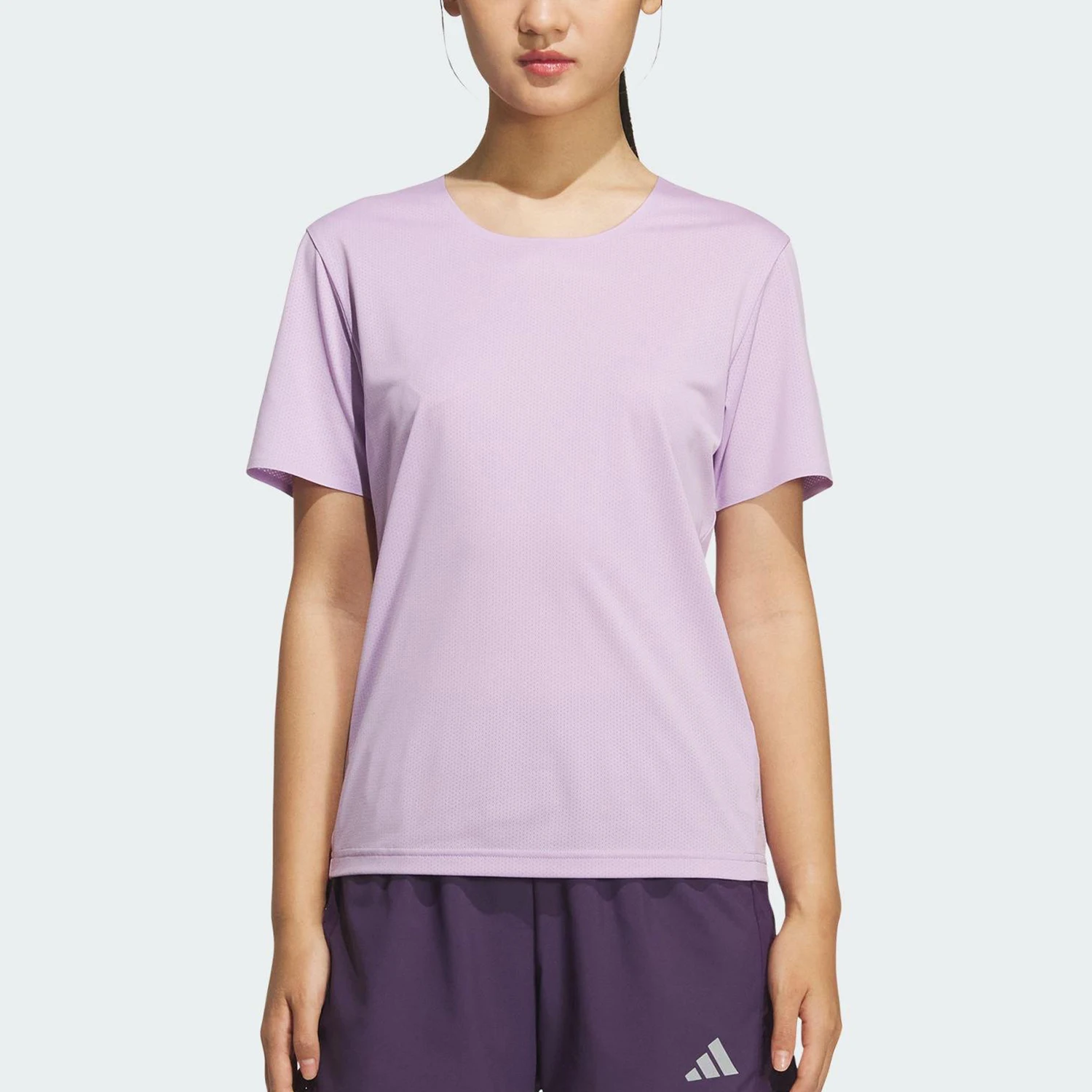 Adidas genuine autumn edition women's running sports breathable short sleeved shirt KS3532