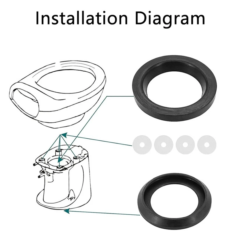 RV Toilet Seal Toilet Seal 34120 For RV Toilet Parts Toilets Waste Ball Seal Replacement