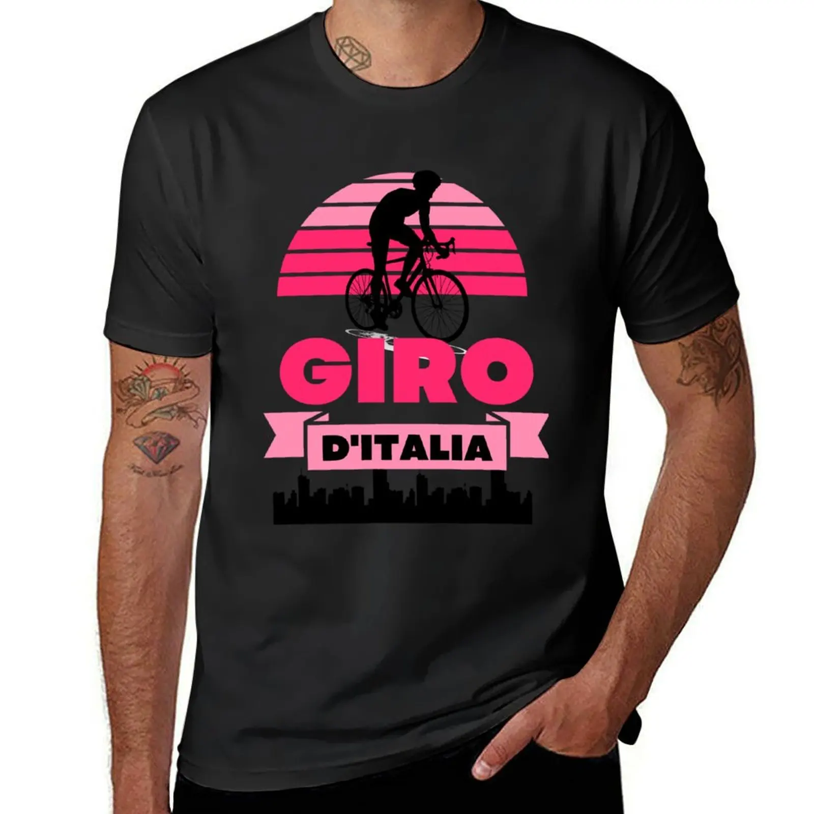 

Giro D Italia - Bike Race T-Shirt custom t shirt summer shirt cotton man t-shirts cotton t shirt men