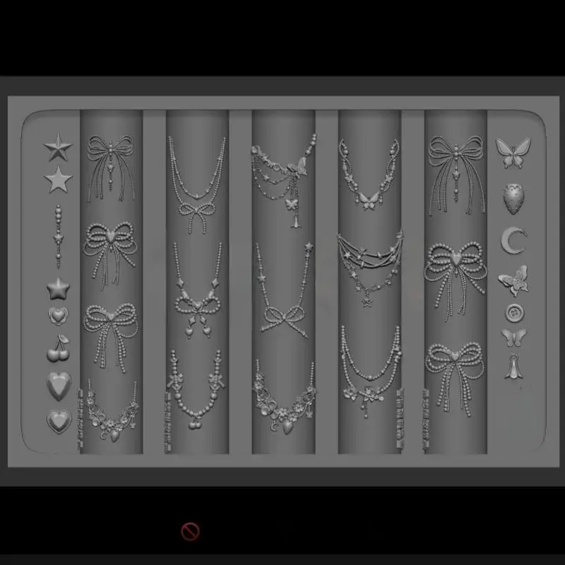 Cetakan Kuku Silikon 3D Tulang Naga Templat Kuku Rantai Bintang Ikatan Simpul Bunga Alat Desain Manikur Dekorasi Seni Kuku DIY