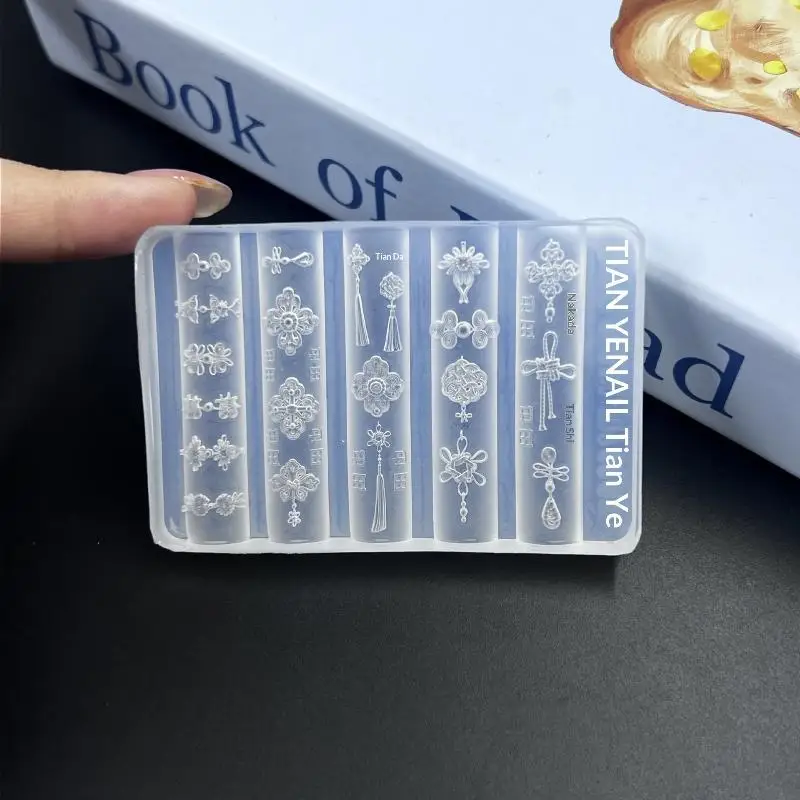 3D Barock-Engel Nagelform Silikon Nagelkunst-Charms DIY-Werkzeug Vorlagen Stempelplatten Maniküre Einfache DIY-Form für Heimwerker – Detail 9