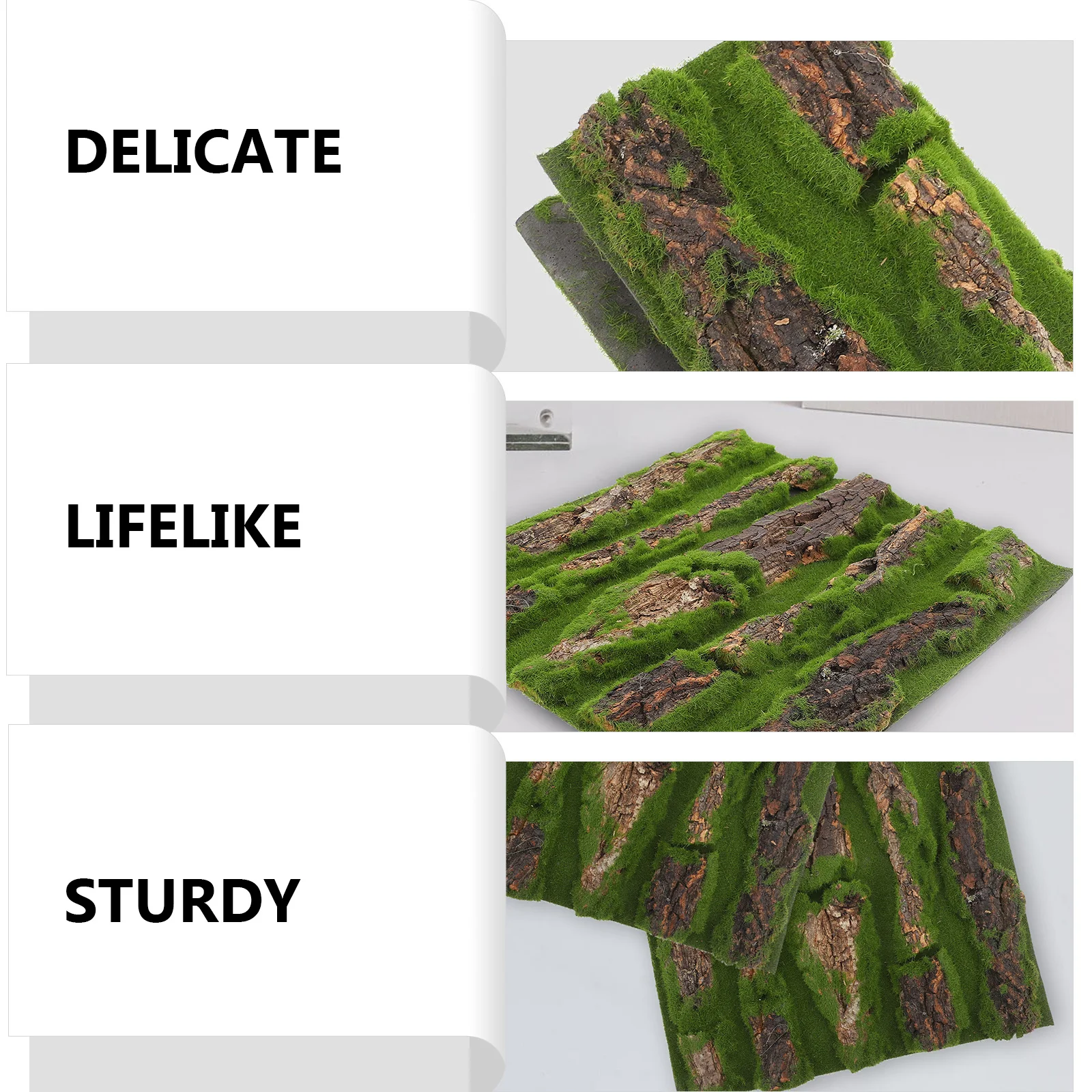 محاكاة النباح خلفية لوحة الزخرفية حوض للأسماك خزان السلاحف قفص الزواحف النباح الاصطناعي المناظر الطبيعية #4