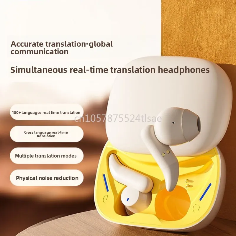 Real-time Simultaneous Translation Headset Bluetooth Efficient Multilingual Switching Can Be Offline Translation One-click Chat