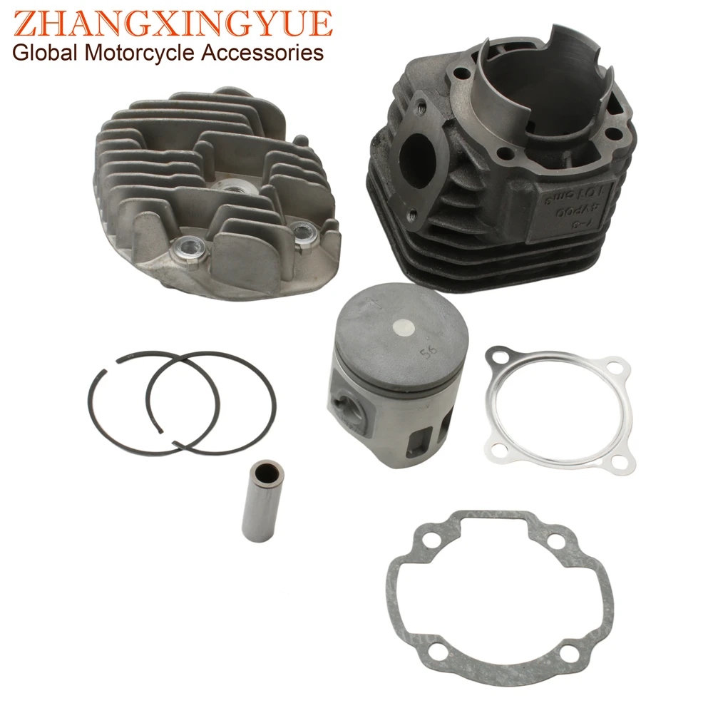 Scooter 56mm 128cc Big Bore Cylinder Kit & Head For Aprilia Scarabeo 100 Italjet Millenium 100cc Minarelli 2T Engine