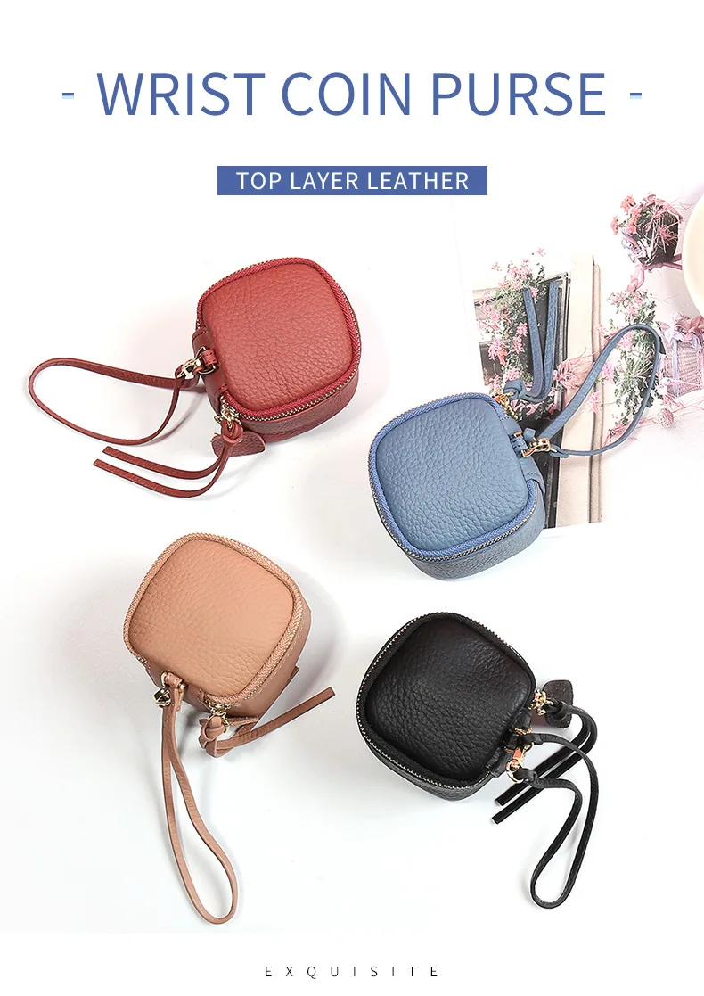 

URBAN MASTER Cosmetic Bag Lipstick Purse Fashipn Air Cushion Genuine Cow Leather Women Coin Purses Mini Designer Luxury Wallet