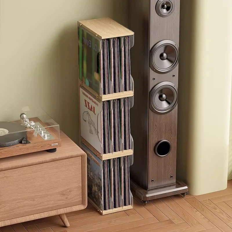 

Acrylic CD Rack Vinyl Record Holder CD Organizer Kids Bookshelf Comic Book Organizer File Document Shelf Desktop Display