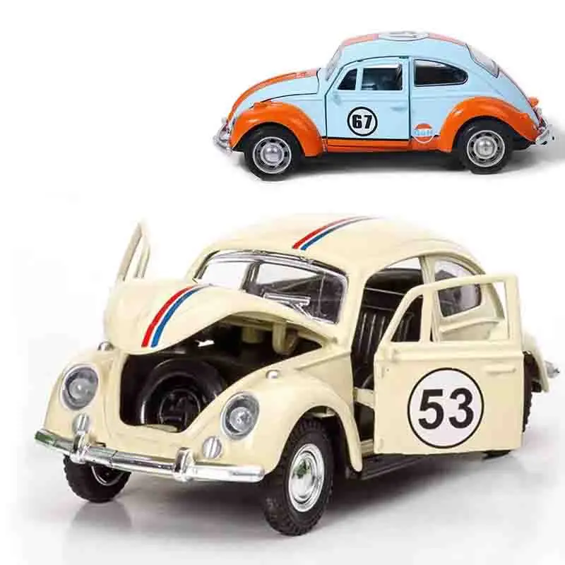 

1:32 трехдверный граффити из сплава, винтажная модель автомобиля, игрушка-головоломка, подарок на день рождения, модель, орнамент